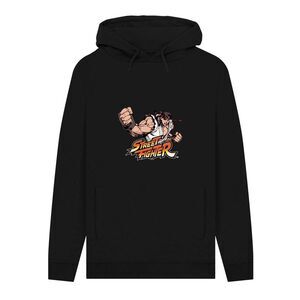 Street Fighter Unisex Adult Ryu Graphic Classic Hoodie / Black